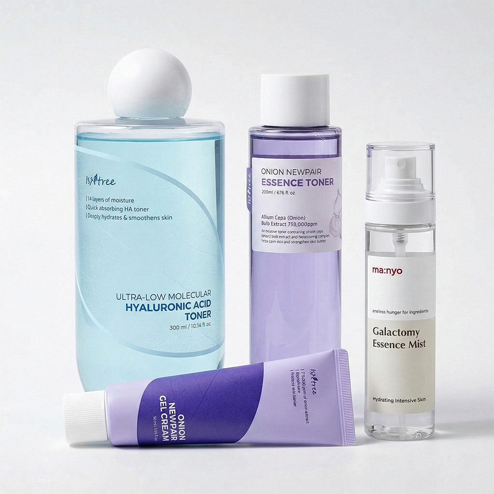 مجموعة النضارة الكورية ( العناية بالوجه )